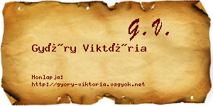 Győry Viktória névjegykártya
